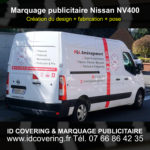 Marquage publicitaire Nissan NV400
